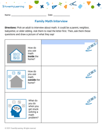 Family Math Interview Family Math Interview