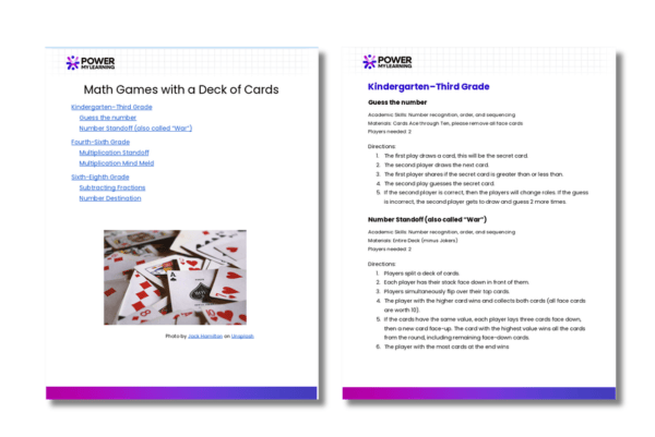 Toolkit - Math Games with a Deck of Cards
